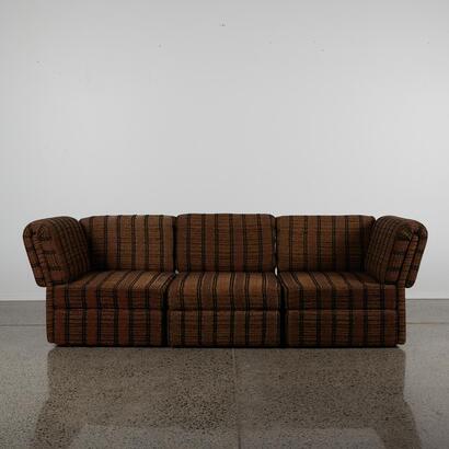 A Modular 1980s Three Seat Couch