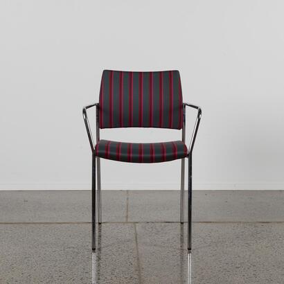 A Stripe Wool Gregory Trial Zebo Occasional Chair