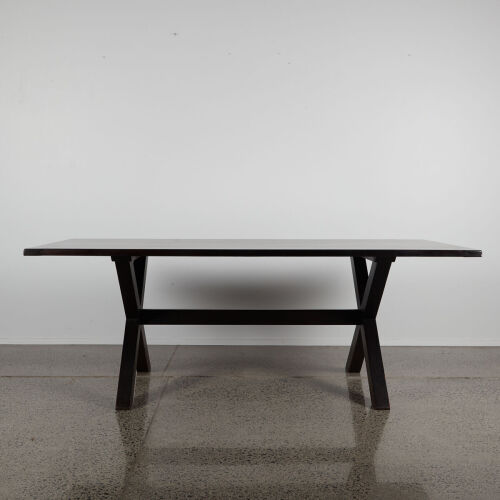 A Large Corso De Fiori Solid Wood Dining Table
