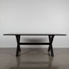 A Large Corso De Fiori Solid Wood Dining Table