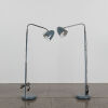A Gooseneck Floor Standing Lamp In Grey And Chrome - 2