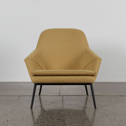 A Green Danish Style Hug Chair