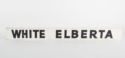 An Old Orchard Sign &ldquo;White Elberta&rdquo;