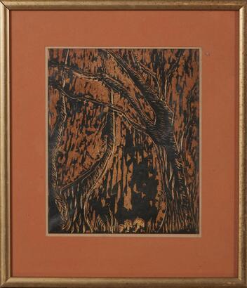 Barbara Roydhouse Print March 82, Trees