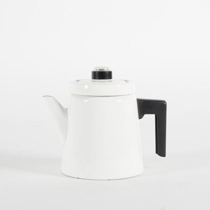 An Enamel Stove Top Coffee Pot