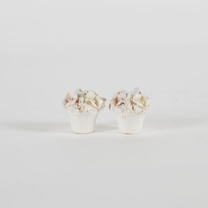 A Pair of Floral Salt and Pepper Shakers