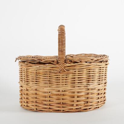 A Cane Picnic Basket