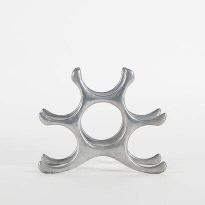 A Retro Aluminium Wine Bottle Holder