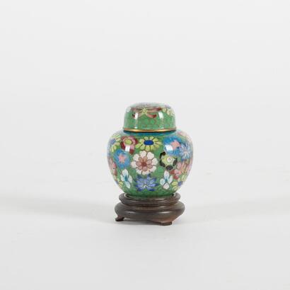 A Cloisonne Miniature Ginger Jar