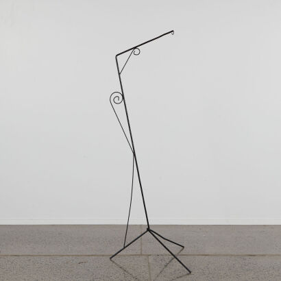 A Retro Metal Plant Stand