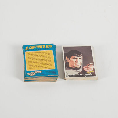 A Collection of Star Trek Trading Cards