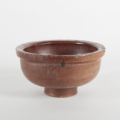 A Large Glazed Crum Pottery Pipe Fitting