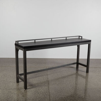 A Contemporary Freestanding Breakfast Bar Or Console