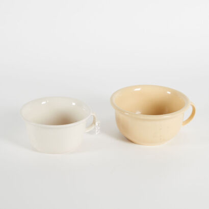 A Pair Of Early Crown Lynn Chamber Pots