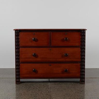 A Stunning Victorian Kauri Dresser