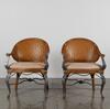 A Pair Of Hollywood Regency Style Bamboo Chairs