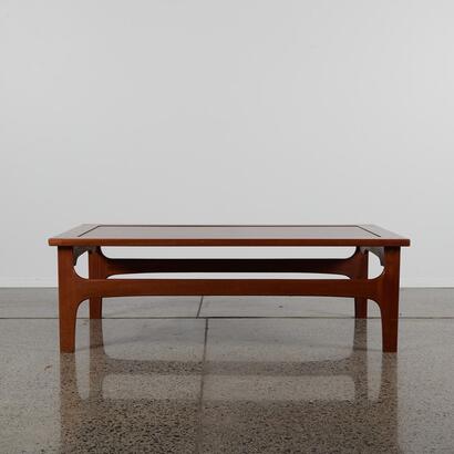 A Large Teak Mid Century Coffee Table