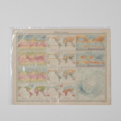 A Map Of World Climate By Edinburgh Geographical Institute Date 1921