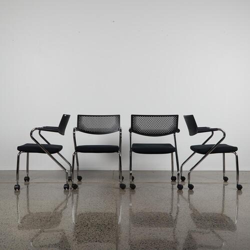 A set of Four Visaroll Chairs By Antonio Citterio For Vitra