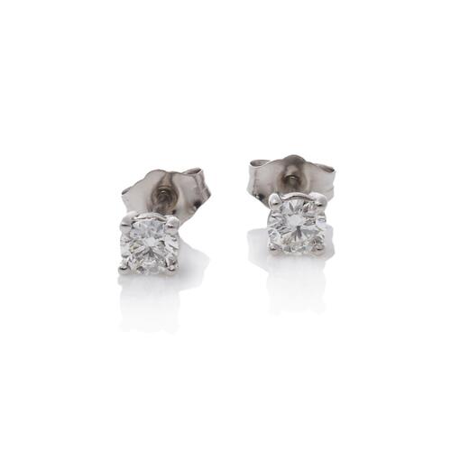 18ct White Gold Diamond Studs .50ct