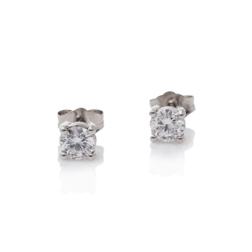 18ct White Gold Diamond Studs .75ct