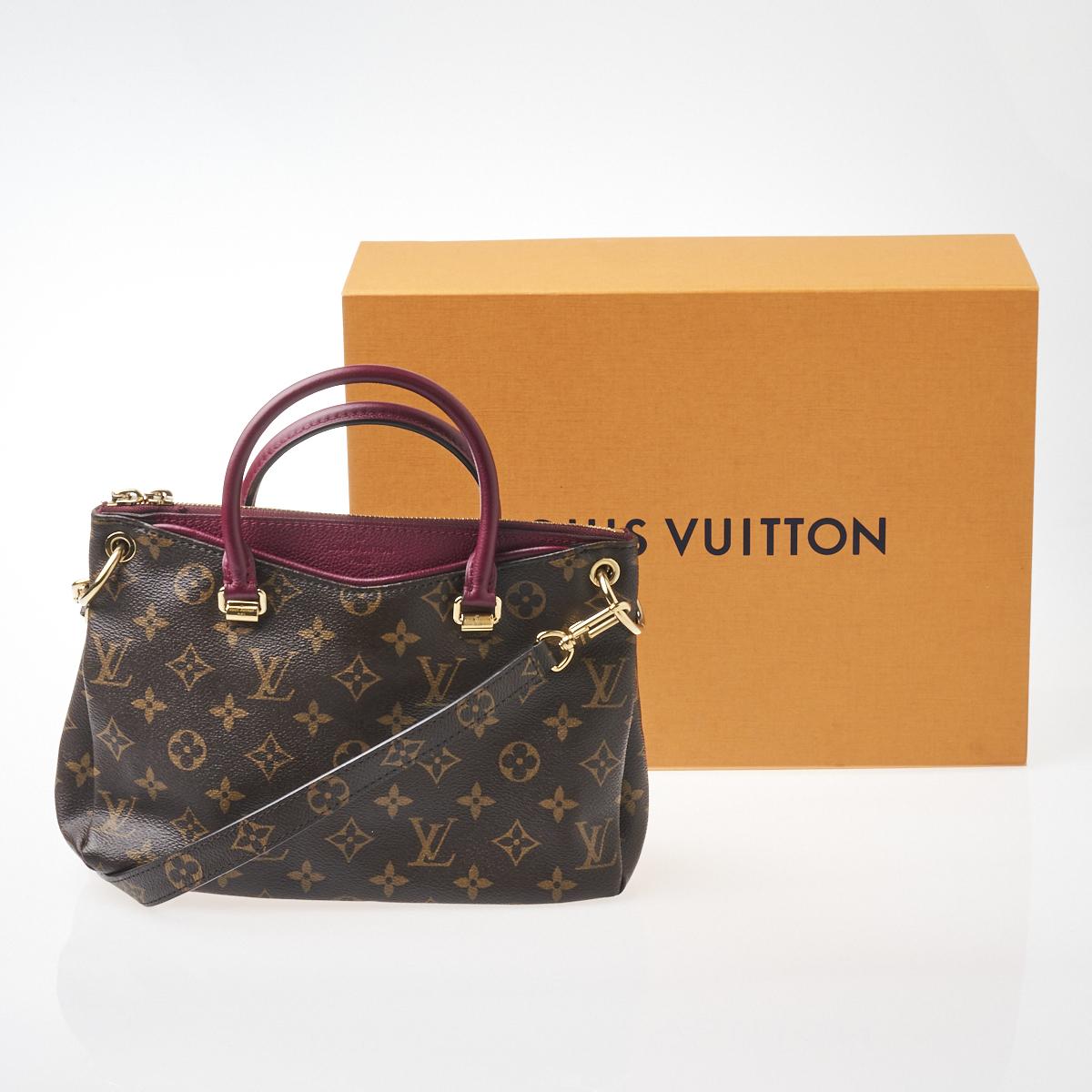Louis Vuitton Pallas Monogram BB Raisin in Toile Coated Canvas/Leather with  Brass - US
