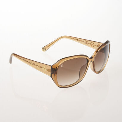 Louis Vuitton Honey Speckling Acetate Frame Obsession Sunglasses