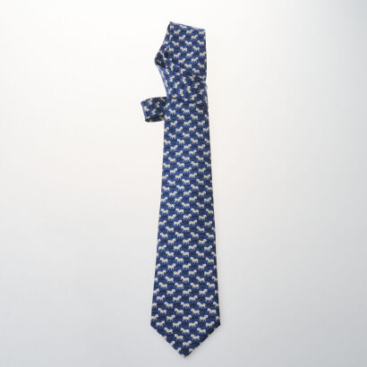 Herm&egrave;s Silk Zebra Tie
