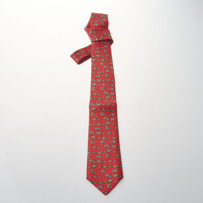Herm&egrave;s Silk Dog Tie
