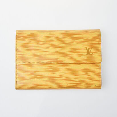 Louis Vuitton Yellow Epi Trifold Wallet