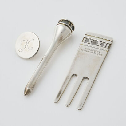 Tiffany & Co Atlas Sterling Silver Golf Set