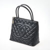 Chanel CC Caviar Leather Medallion Tote Bag
