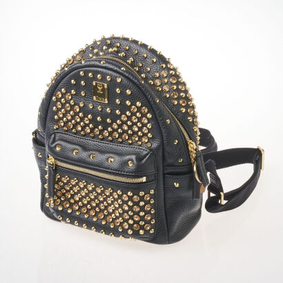 MCM Studded Leather Backpack
