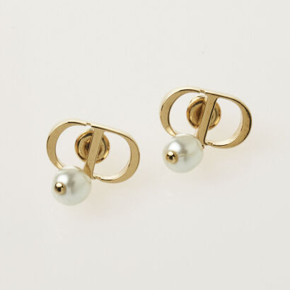 Christian Dior Petit CD Earrings