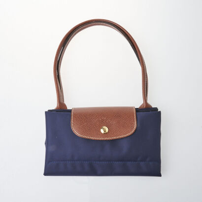 Longchamp Le Pliage Navy Blue Tote Bag