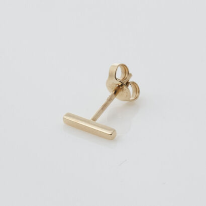 Missoma 14ct Single Bar Stud Earring