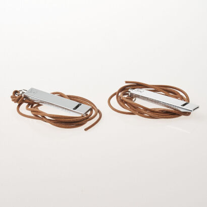 Set of Two Louis Vuitton Whistle Necklaces LV Cup