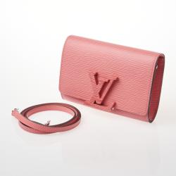 Louis Vuitton Louise Pouch in Beige and Pink Python