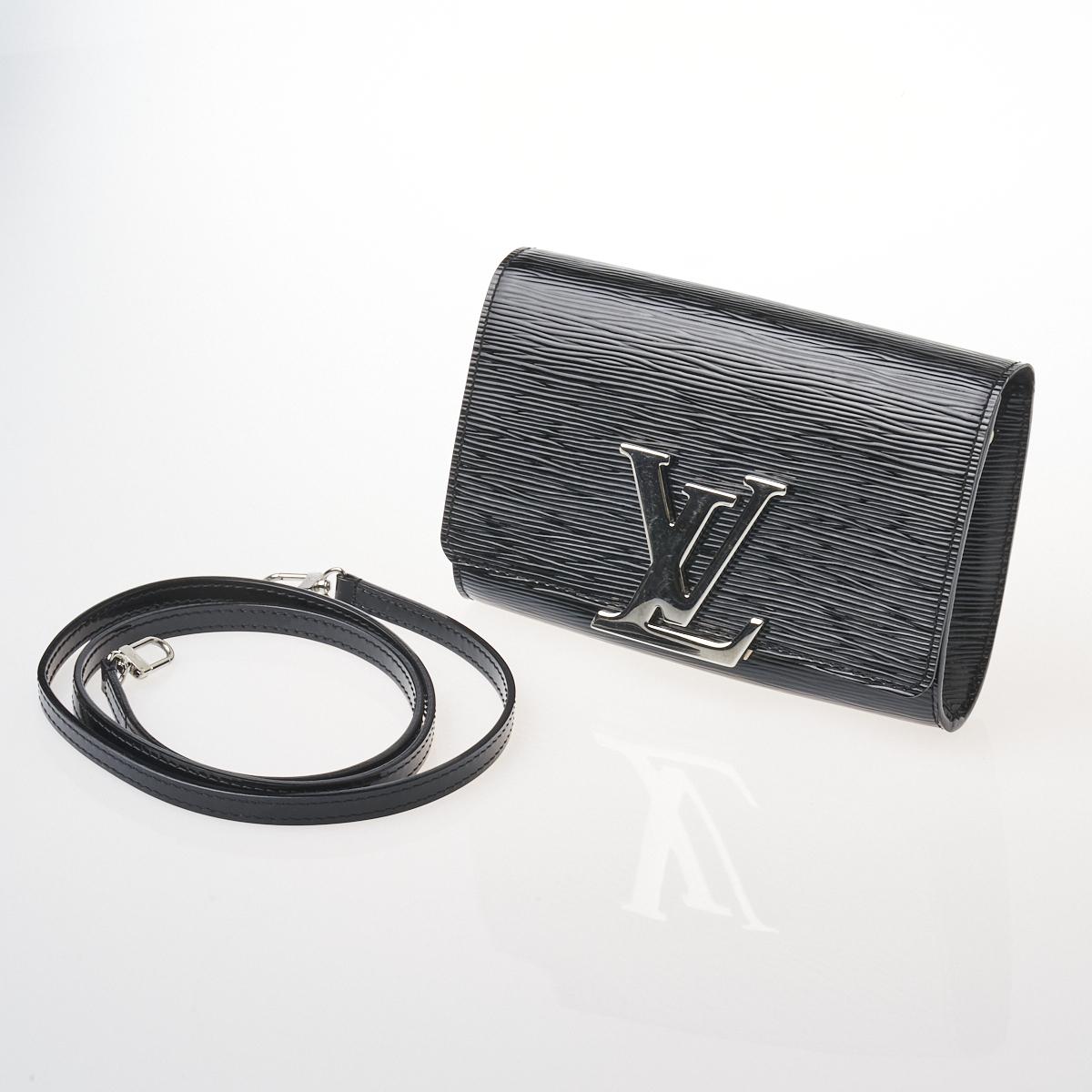 Louis Vuitton Black Epi Leather Louise Strap Pm Bag Auction