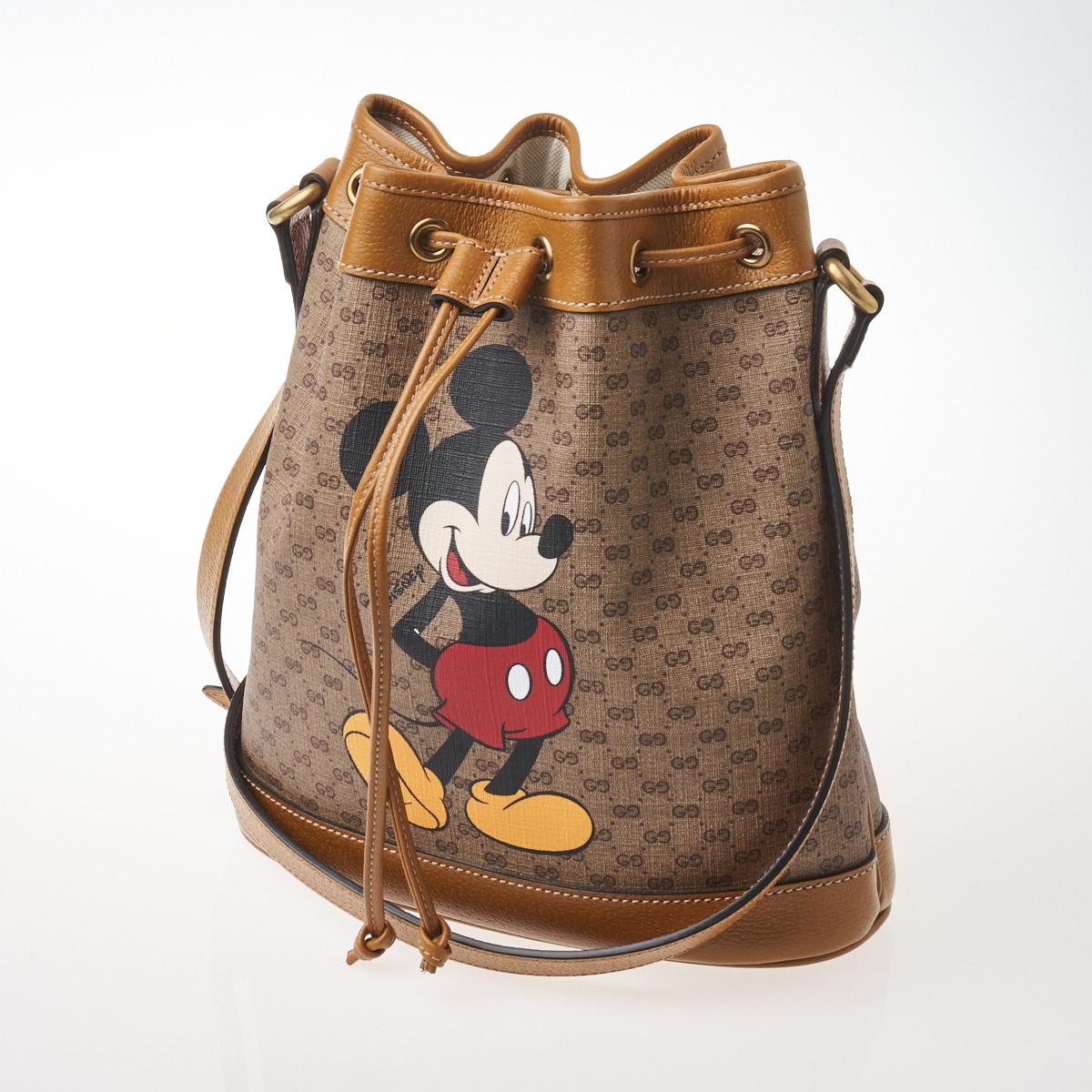 Gucci x Disney GG Supreme Mickey Mouse Bucket Bag
