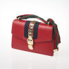 Gucci Sylvie Red Leather Web Bag