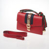 Gucci Sylvie Red Leather Web Bag - 2