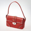 Prada Red Saffiano Crystal Embellished Bag