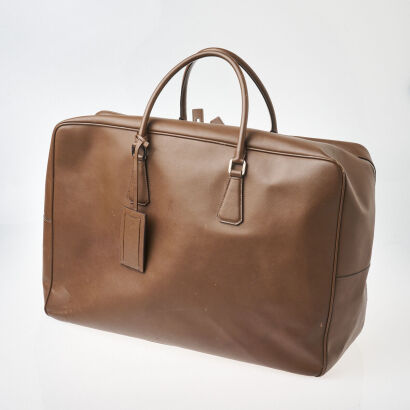 Prada Leather Travel Suitcase