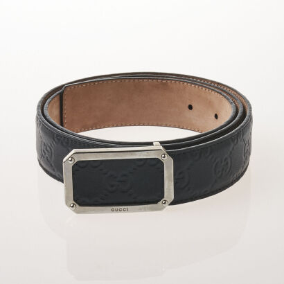 Gucci Guccisima Signature Leather Belt