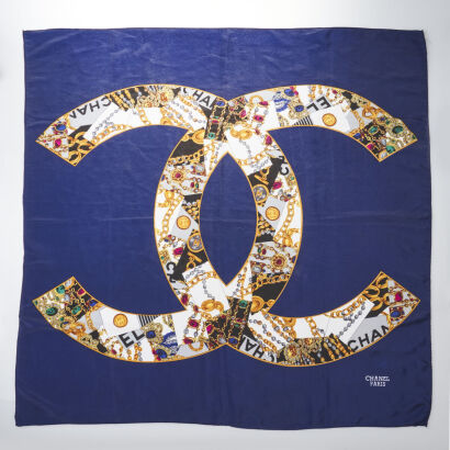 Chanel Vintage CC Scarf