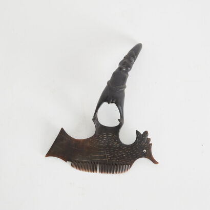 A Toraja Buffalo Horn Comb, Sulawesi Indonesia