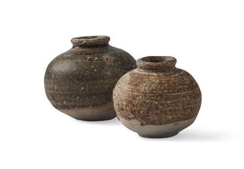 Two Small Pottery Jars
