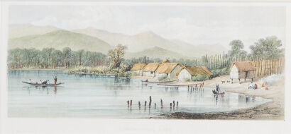 Horowhenua Lake by Charles Decimus Barraud