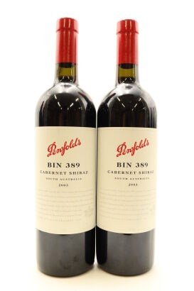 (2) 2003 Penfolds Bin 389 Cabernet Shiraz, South Australia [JO94]